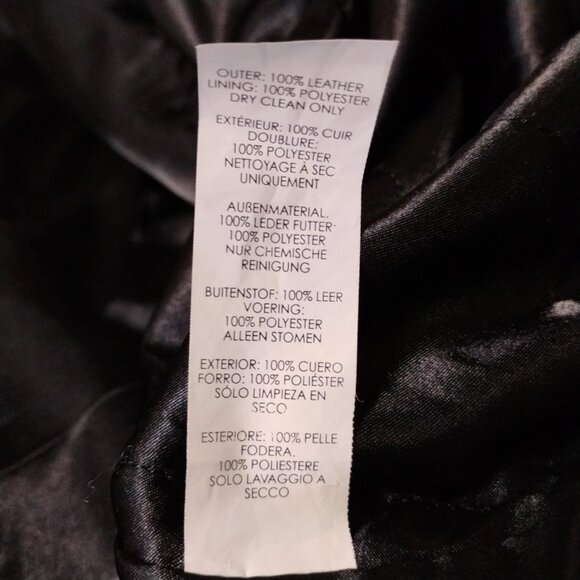 Nasty Gal black leather studded coat, size 8,  like new! - Picture 15 of 16